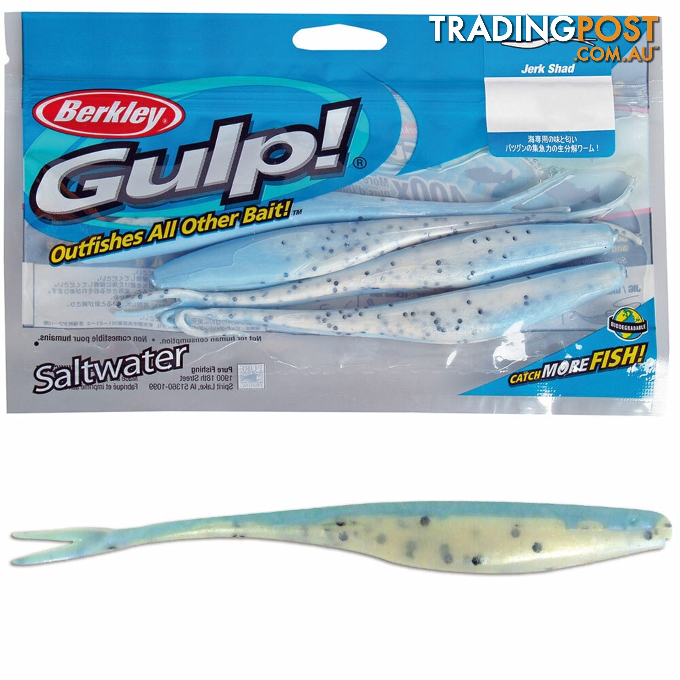 Berkley Gulp Jerk Shad Lures - GJSLURE - Berkley