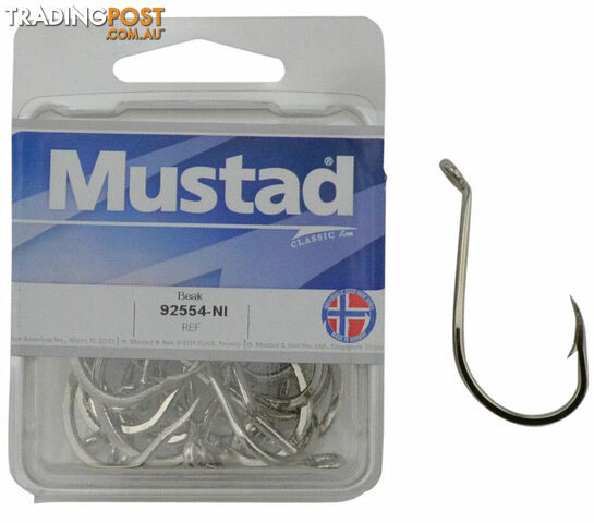 Mustad Beak Fishing Hooks (boxes) 92554 Silver Colour - 92554(Silver-Colour) - Mustad Hooks