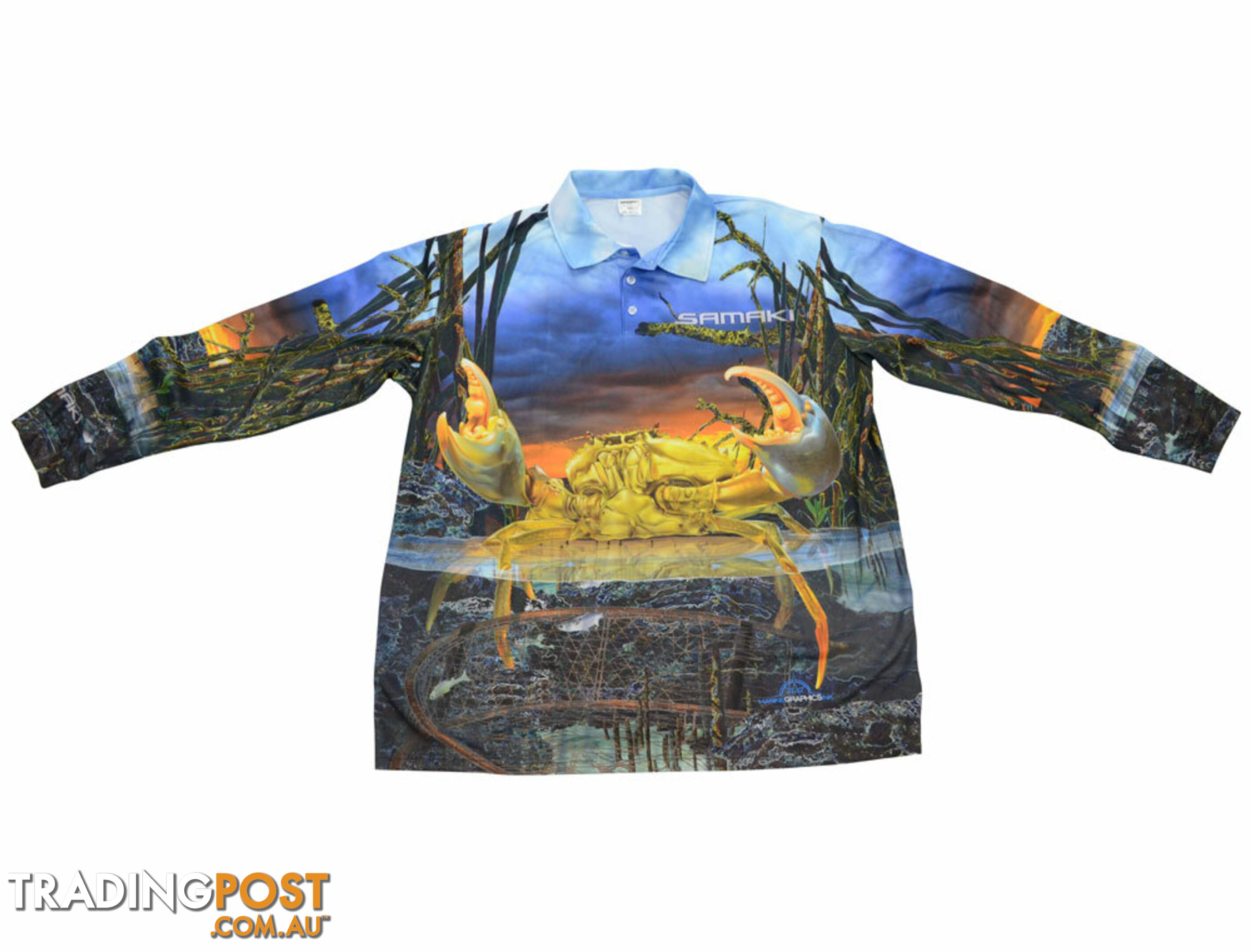 Samaki Mud Crab Fishing Shirt - SMCSHADULT - Samaki