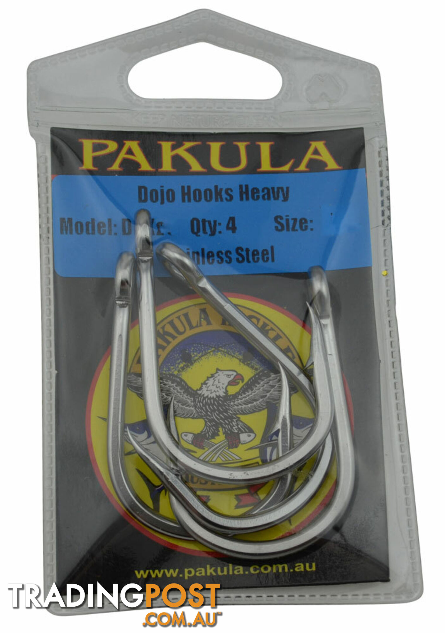 Pakula Dojo Game Fishing Hooks (Pack of 4) - Pak-HK - Pakula Lures