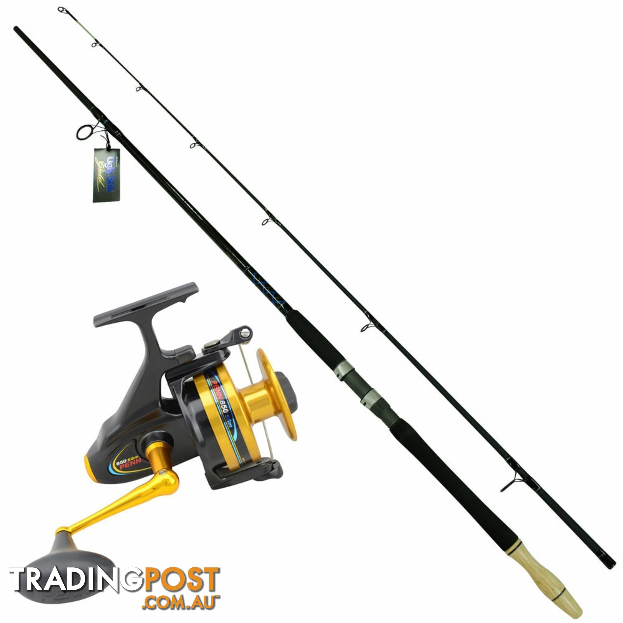 Medium Heavy Beach Rod Combo (Ugly Stik 12ft Rod with Penn Spinfisher 850SSM Reel) - ssm121 - Penn