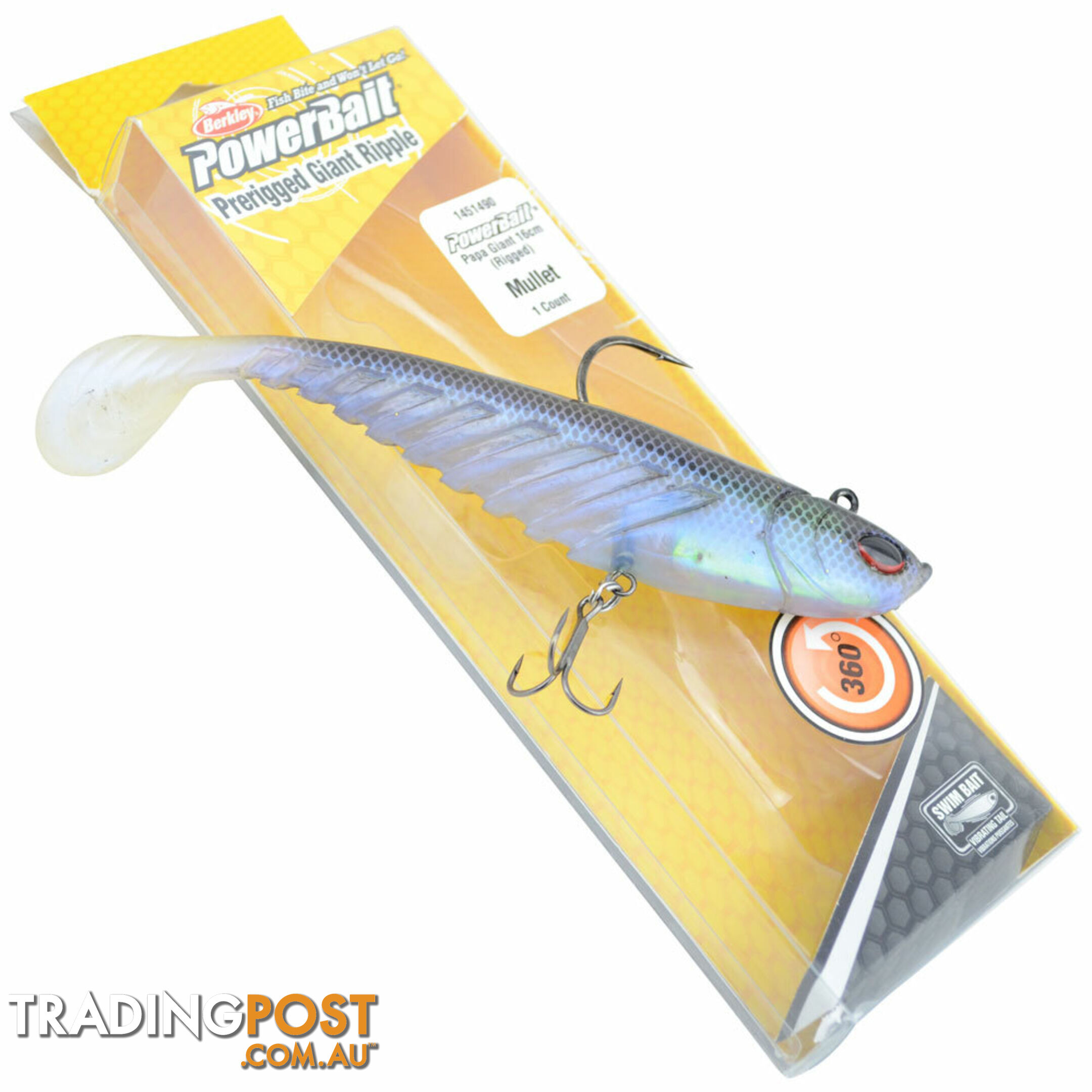 Berkley Powerbait Giant Ripple Shad Lure - PBGRS1620 - Berkley