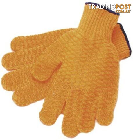Fishing & Dive Glove - Orange Woven Nylon Soft PVC Mesh - 670GL2 - Fishing Gear Other - 9325132011931