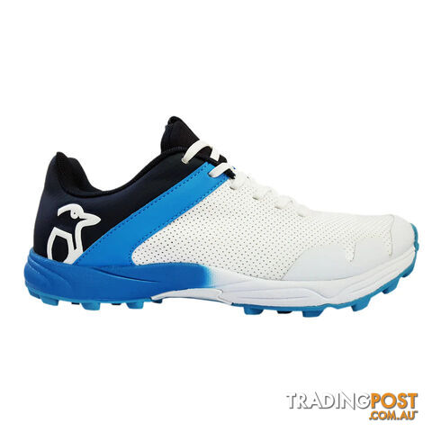Kookaburra Pro 1500 Rubber Cricket Shoe - Blue/White lSize 4 - KOOKABURRA