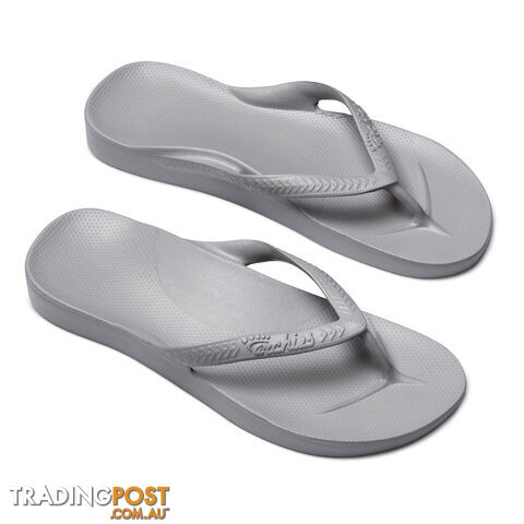 Archies Adults Arch Support Thongs - Grey - ARCHIES