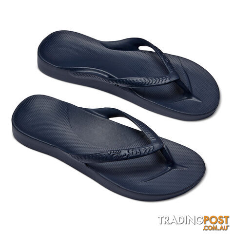 Archies Adults Arch Support Thongs - Navy - ARCHIES