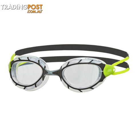 Zoggs Predator Small Swim Goggles - Black/Lime/Clear - ZOGGS