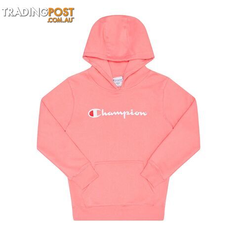 Champion Kids Script Hoodie - Pink - CHAMPION