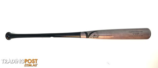 Victus Pro Custom Crafted V Cut 33 Inch Maple Baseball Bat- GlossGrey - Victus