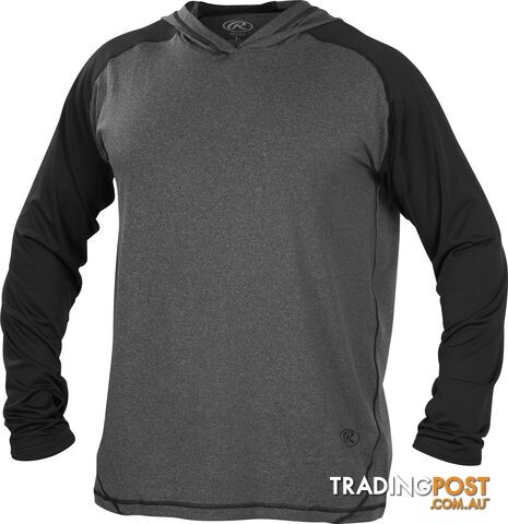 Rawlings Adult Hurler Lightweight Hoodie - Graphite/Black - RAWLINGS