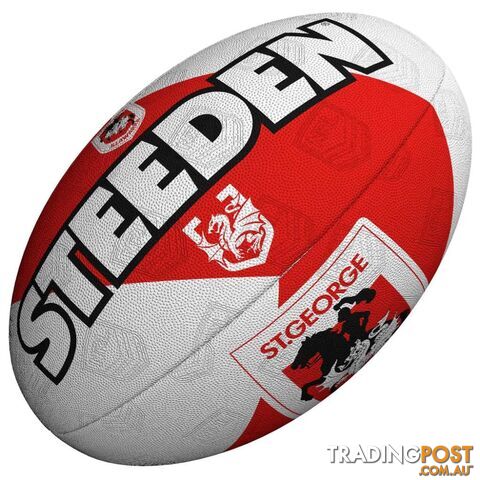 Steeden St.George Illawarra Dragons Size 5 Supporter Ball - STEEDEN