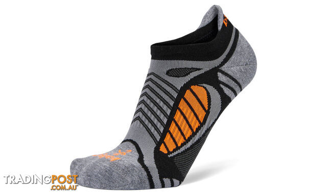 Balega Ultralight No Show Socks - Black/Grey - BALEGA