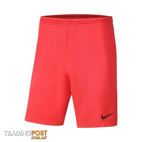 Nike Mens Park 3 Short - Bright Crimson - NIKE - 193654341220