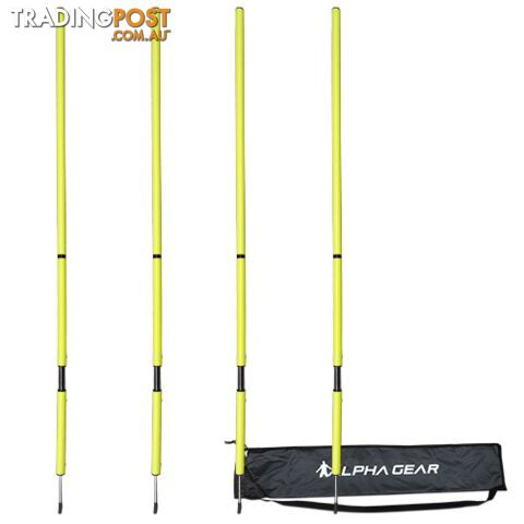 Alpha Gear 4 PK Agility Pole Spring 28mm 2 Piece Thread In Bag - Yellow - ALPHA...