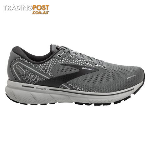 Brooks Mens Ghost 14 D Running Shoe - Grey - BROOKS - 190340950155
