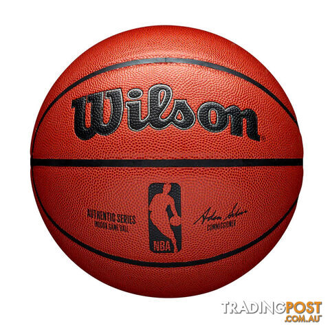 Wilson NBA Authentic Series Indoor Game Basketball - Orange - WILSON
