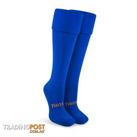 Thinskins Fine Knit Football Socks - Royal - THINSKINS