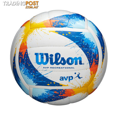 Wilson AVP Splatter Volleyball - Blue - WILSON