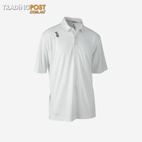Kookaburra Snr Pro Active Short Sleeve Shirt - White - KOOKABURRA - 9313131224582