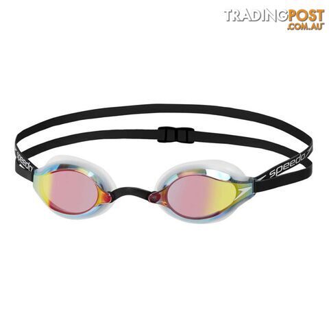Speedo Fastskin Speedsocket 2 Mirror Goggle - Black/White/Fire Gold - SPEEDO -...