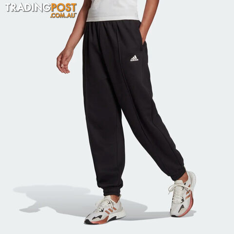 Adidas Womens Studio Fleece Pant - Black - ADIDAS