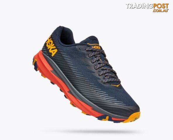 Hoka Torrent 2 Mens Trail Shoe - Navy/Orange - HOKA