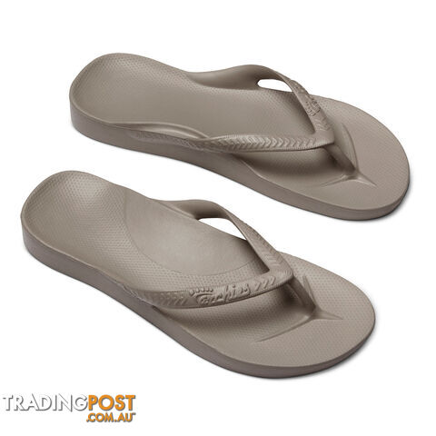 Archies Adults Arch Support Thongs - Taupe - ARCHIES