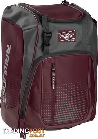 Rawlings Franchise Players Baseball/Softball Backpack - Maroon - RAWLINGS