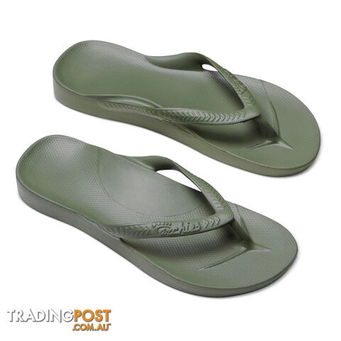 Archies Adults Arch Support Thongs - Khaki - ARCHIES