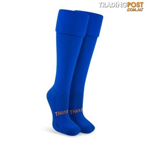 Thinskins Fine Knit Football Socks - Royal - THINSKINS