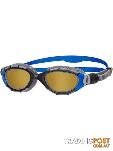 Zoggs Predator Flex Regular Polarized Ultra Swim Goggles - Black/Blue/Copper -...