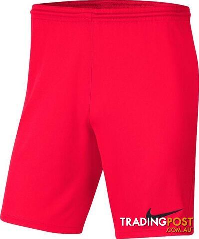 Nike Youth Park 3 Short - Bright Crimson - NIKE - 193654347857