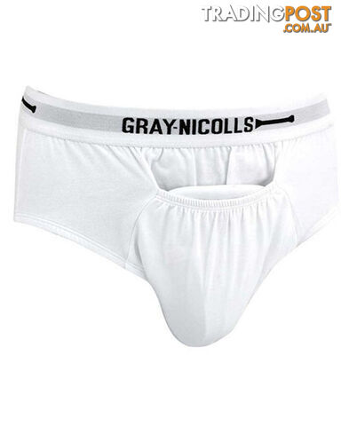 Gray-Nicolls Cricket Boys Briefs - White - GRAYNICOLLS