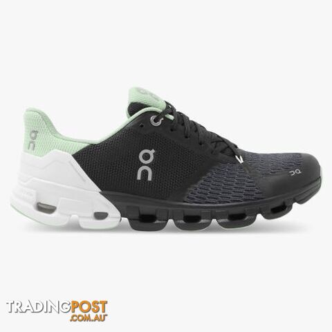 On Cloudflyer Womens Running Shoe - Black/White - ON - 7630040574716
