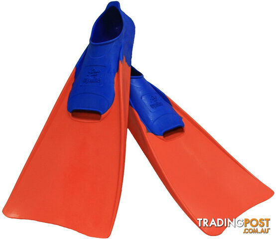 Eyeline Size 8-11 Swim Fins - Orange/Blue - EYELINE