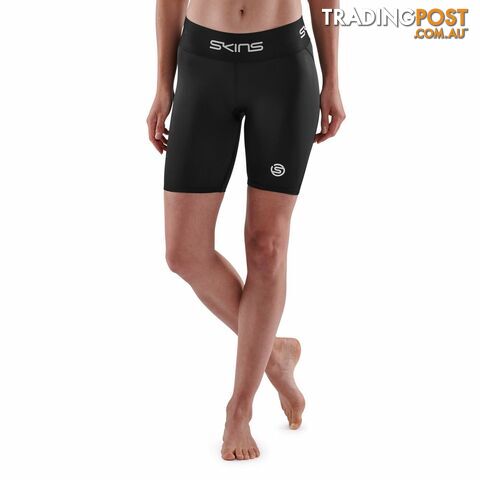 Skins Series-1 Womens Half Tights - Black - SKINS