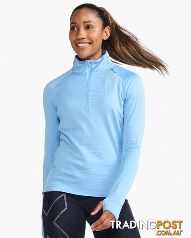 2XU Womens Ignition 1/4 Zip Top - Mirage/Silver - 2XU