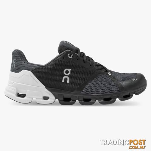 On Cloudflyer Mens Running Shoe - Black/White - ON - 7630040574273