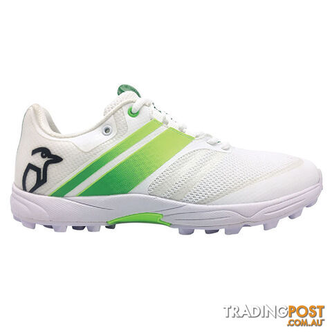 Kookaburra Pro 2.0 Rubber Snr Cricket Shoe - White lSize 3 - KOOKABURRA