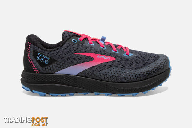 Brooks Divide 3 B Womens Trail Shoe - Black - BROOKS