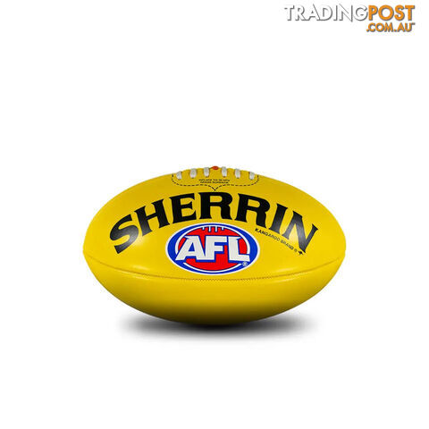 Sherrin Mini Replica AFL Ball - Yellow - SHERRIN