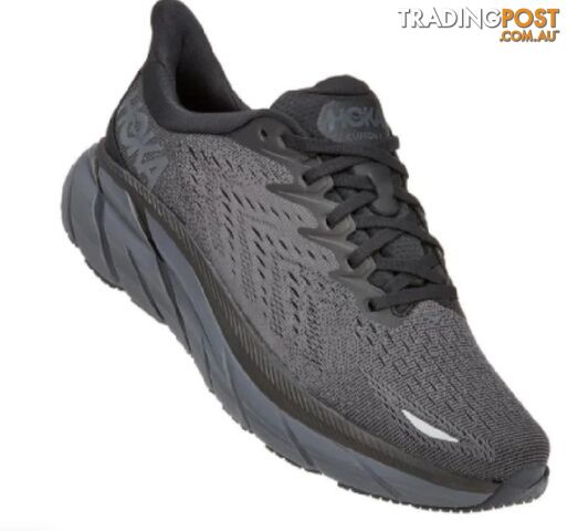 Hoka Clifton 8 D Womens Running Shoe - Black/Black - HOKA