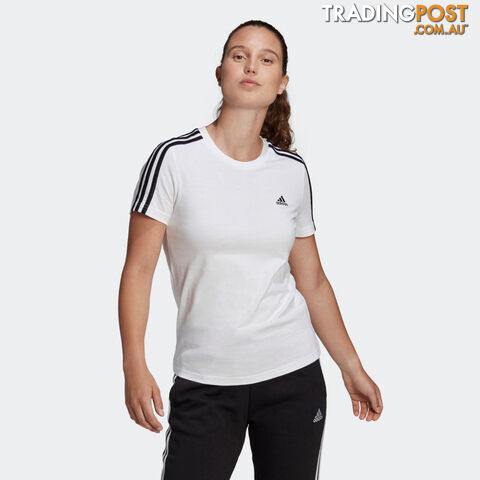Adidas Womens 3S Tee - White - ADIDAS