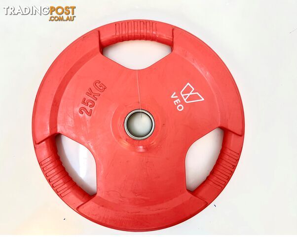 VEO Olympic Rubber Bump Plate 25KG - VEO