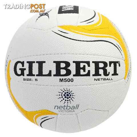 Gilbert Worksafe M500 Match Netball - White - GILBERT