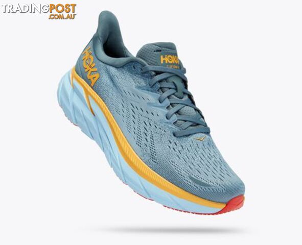 Hoka Clifton 8 Mens Running Shoe - Goblin Blue/Mountain Spring - HOKA