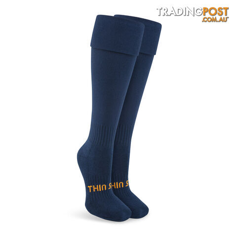 Thinskins Fine Knit Football Socks - Navy - THINSKINS - 9318317113162