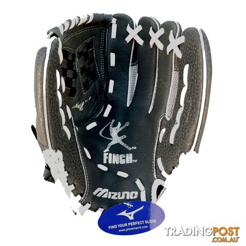 Mizuno Prospect Finch 11 Inch RHT Fastpitch Softball Glove - Grey/Silver -...