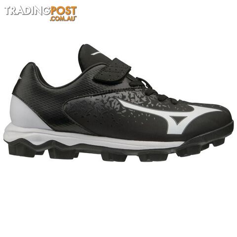 Mizuno Junior Wave Select Nine Moulded Baseball/Softball Cleat - Black/White - MIZUNO - 9342556319818 - photo 1 of 1