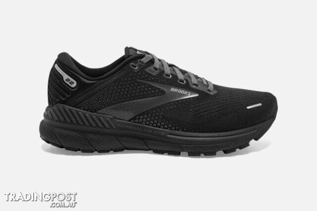 Brooks Adrenaline Gts 22 D Womens Running Shoe - Black - BROOKS